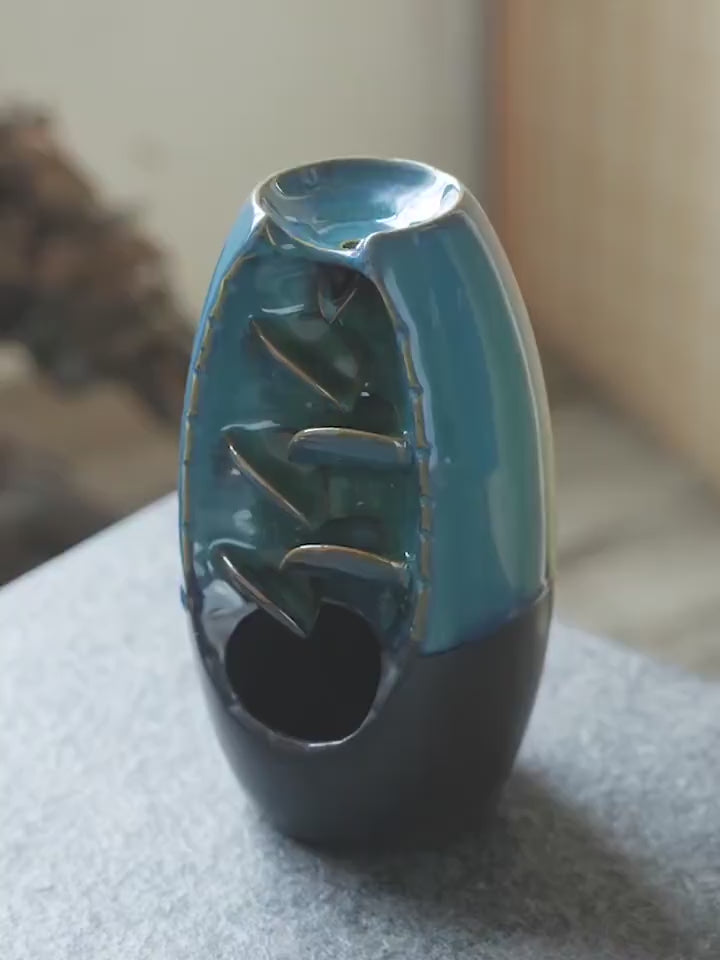Multi-layers Ceramic Back Flow Incense Burner
